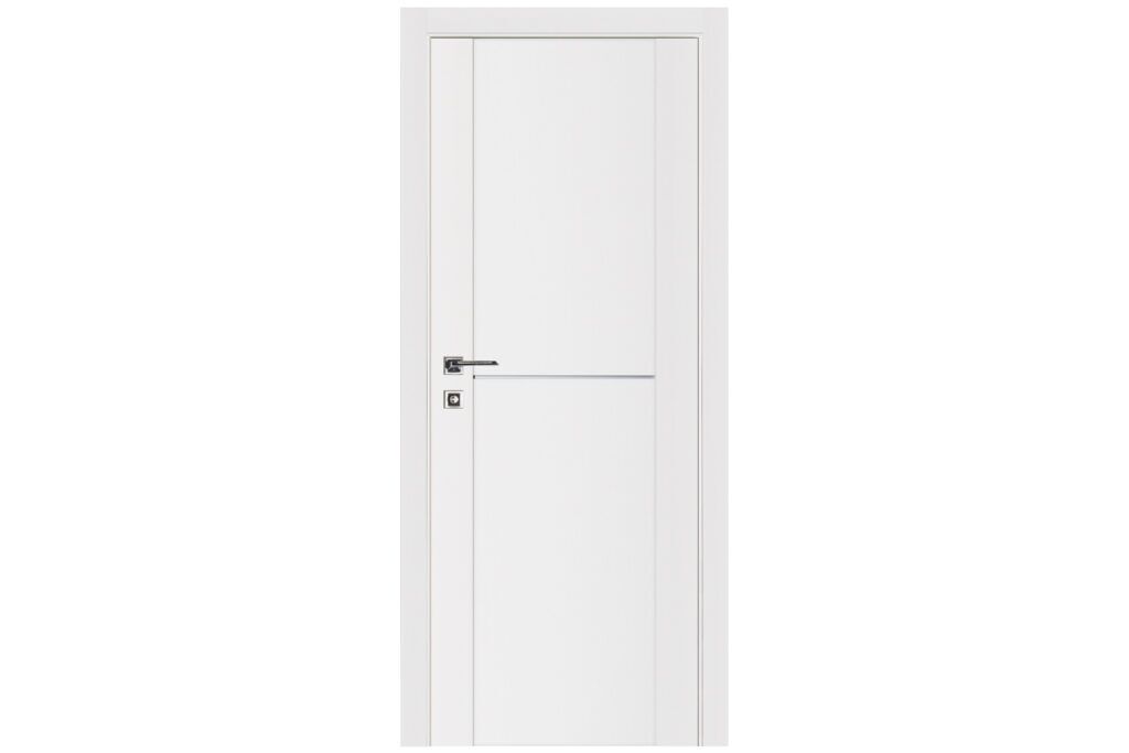 Nova Stile 002 Soft White Laminated Modern Interior Door - Single Door