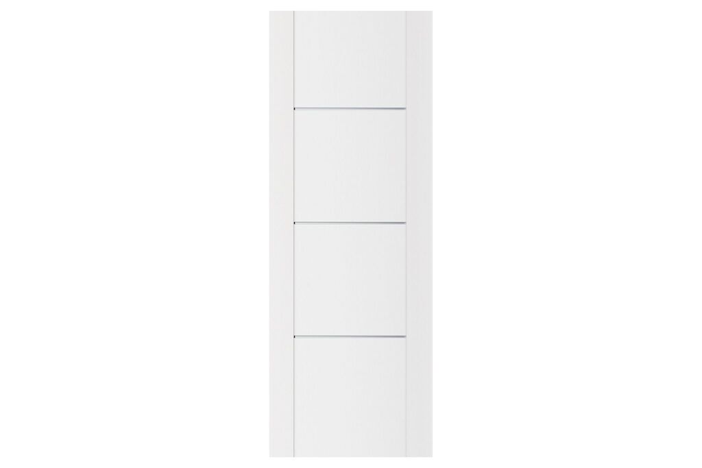 Nova Stile 006 Soft White Laminated Modern Interior Door - Slab