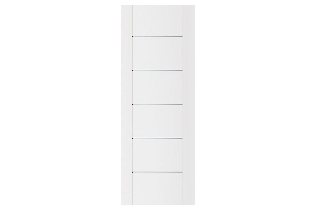 Nova Stile 008 Soft White Laminated Modern Interior Door - Slab