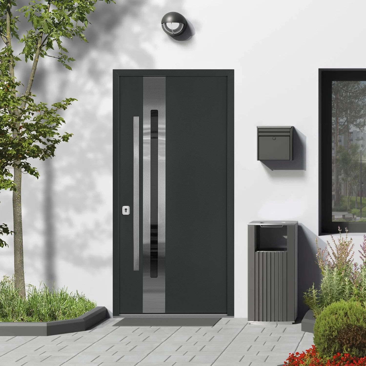 Nova Inox S2 Grey Exterior Door