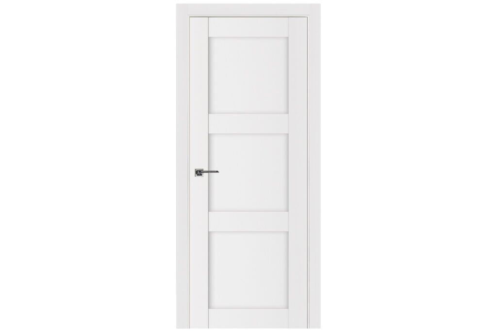 Nova Stile 025 Soft White Laminated Modern Interior Door - Single Door