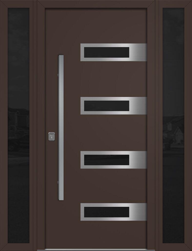 Nova Inox S4 Brown Exterior Door