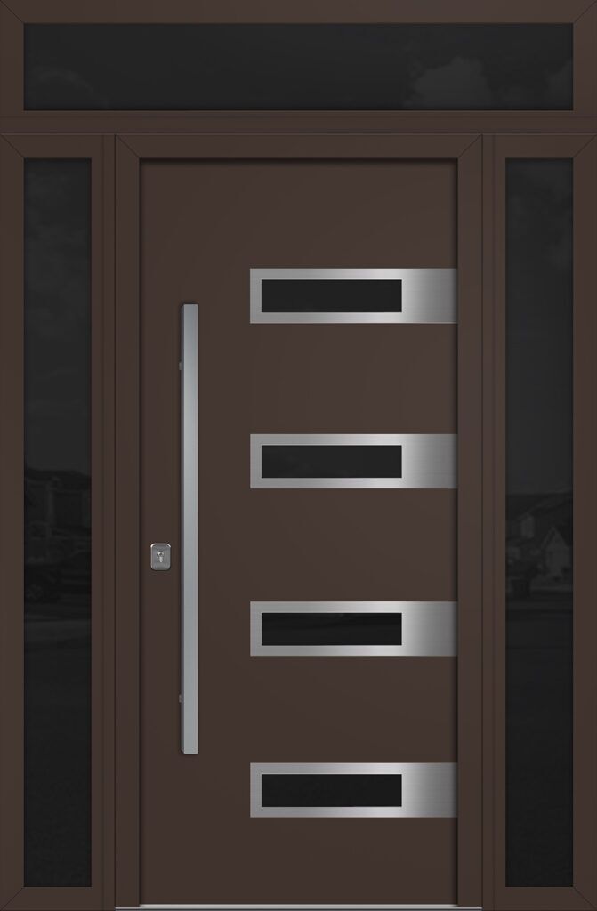 Nova Inox S4 Brown Exterior Door
