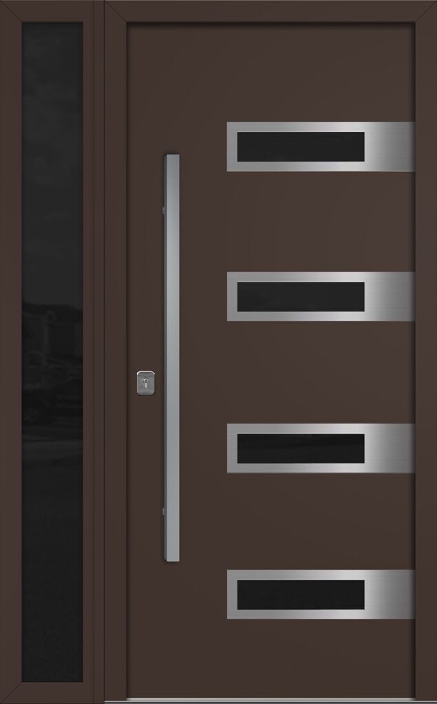 Nova Inox S4 Brown Exterior Door