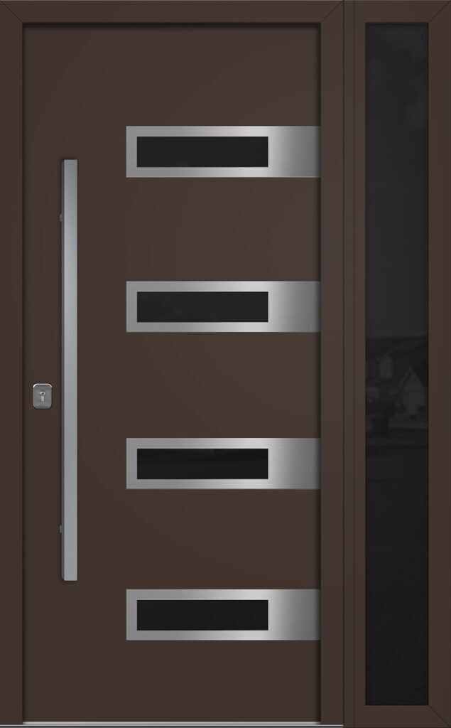 Nova Inox S4 Brown Exterior Door