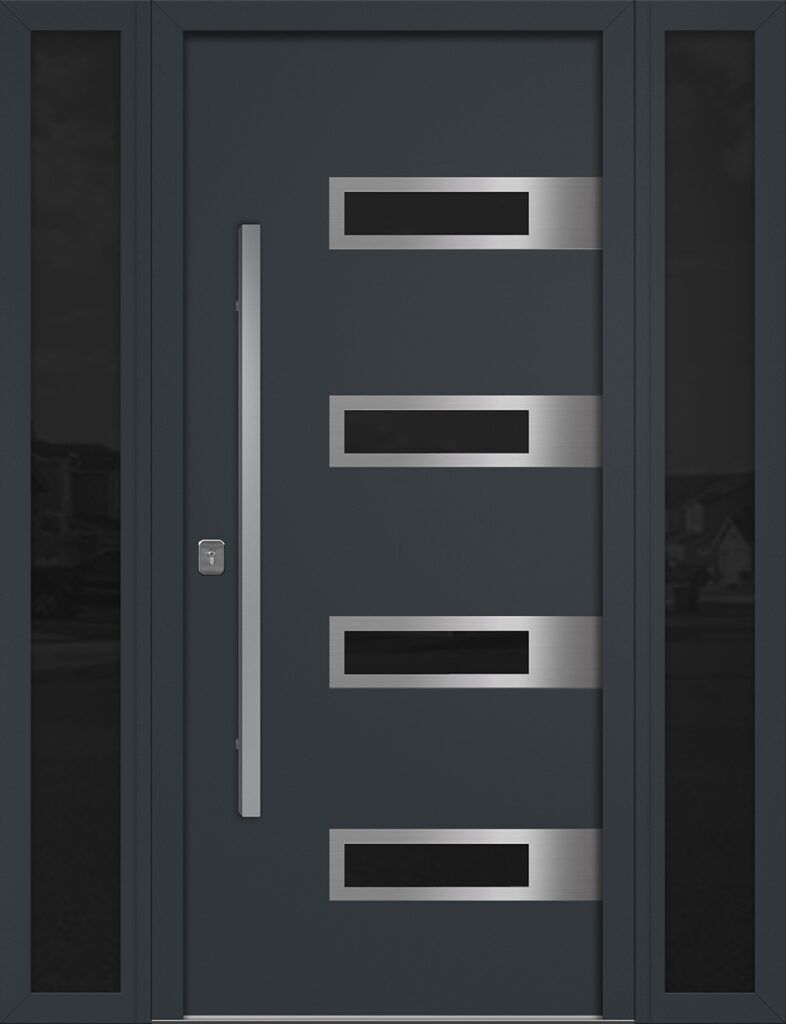 Nova Inox S4 Gray Exterior Door