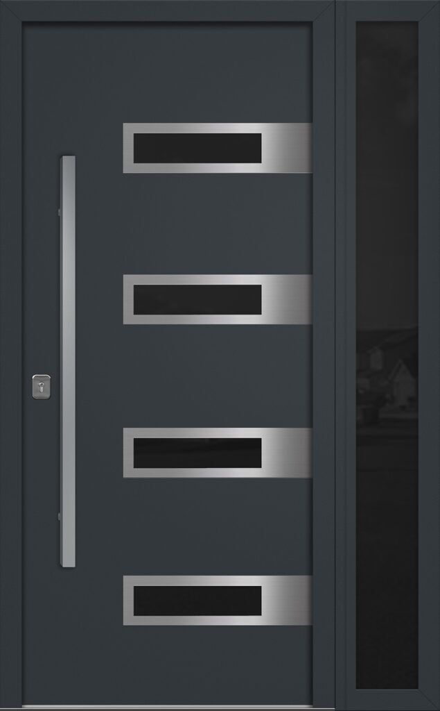 Nova Inox S4 Gray Exterior Door