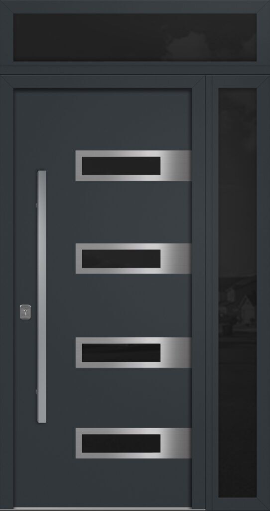 Nova Inox S4 Gray Exterior Door