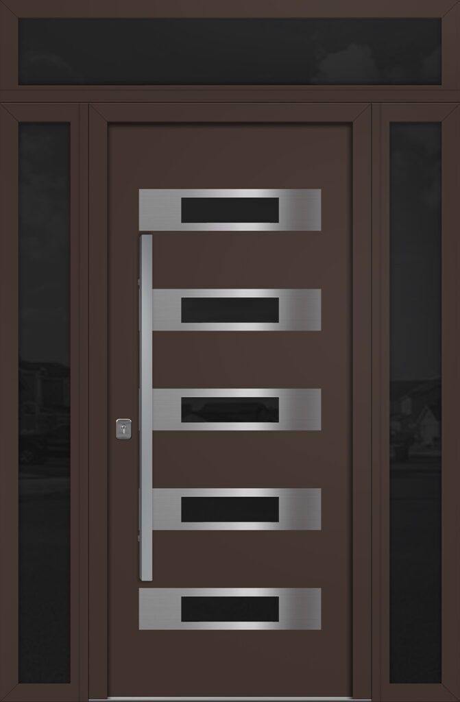 Nova Inox S5 Brown Exterior Door