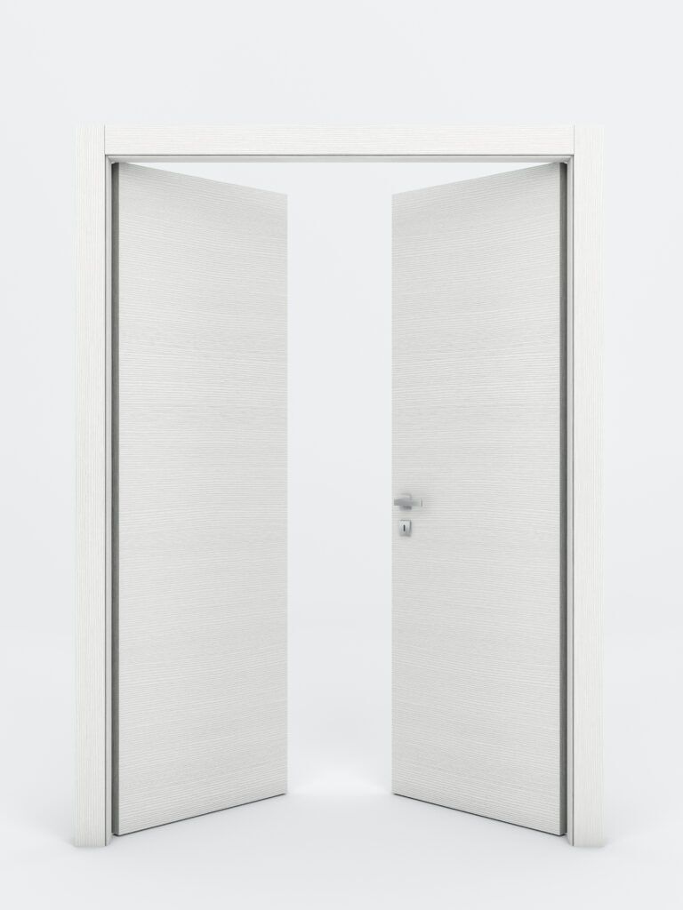 Nova Braga Bianco Matrix Laminated Modern Interior Door - Double Door