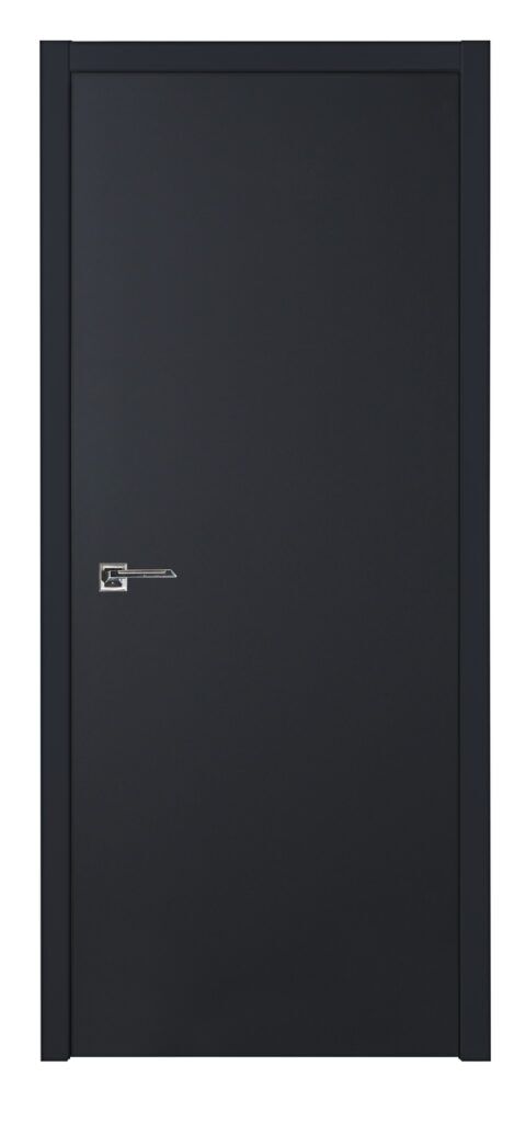 Nova Glam G Pro 001 Soft Black Laminated Modern Interior Door - Single Door