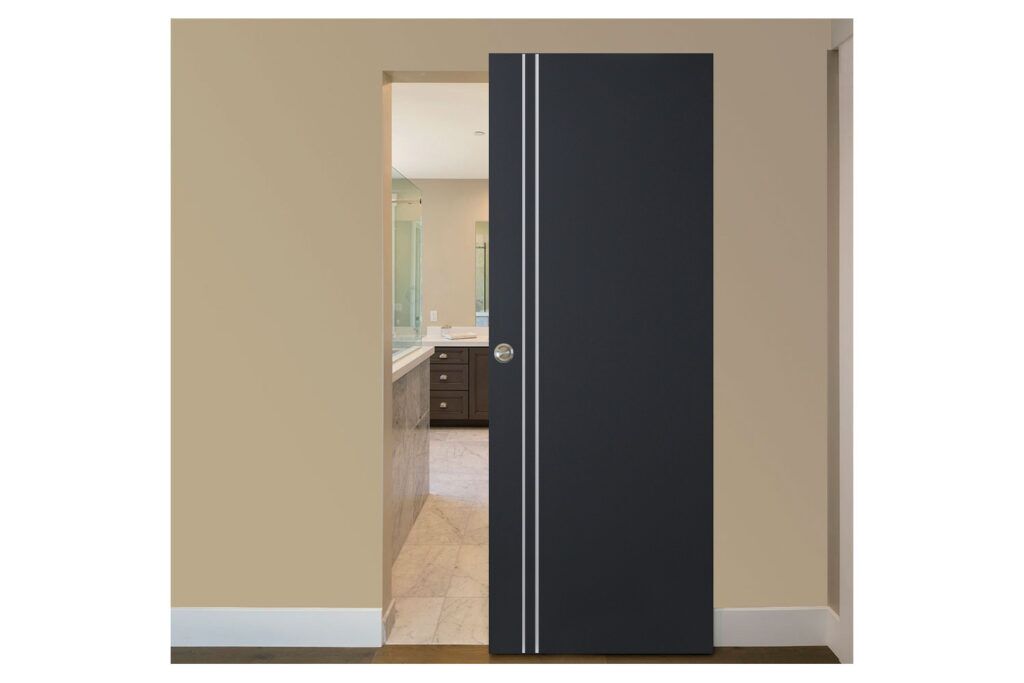 Nova Glam G Pro 002 Soft Black Laminated Modern Interior Door - Magic Door
