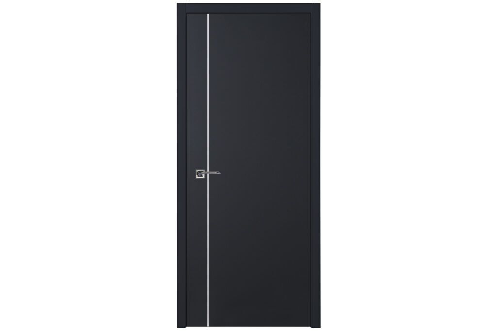Nova Glam G Pro 003 Soft Black Laminated Modern Interior Door - Single Door