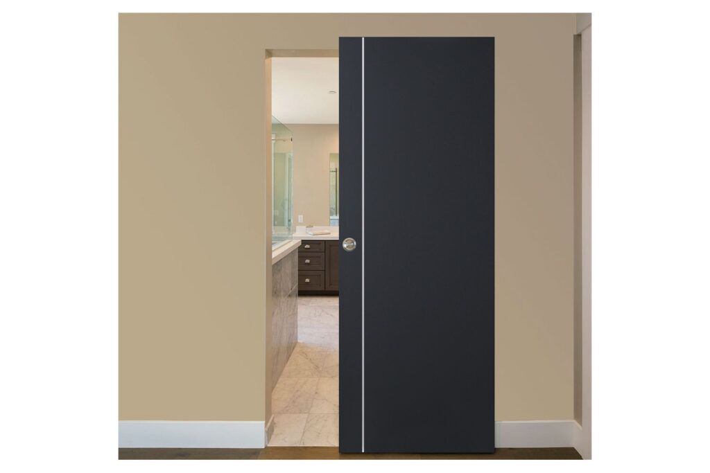 Nova Glam G Pro 003 Soft Black Laminated Modern Interior Door - Magic Door