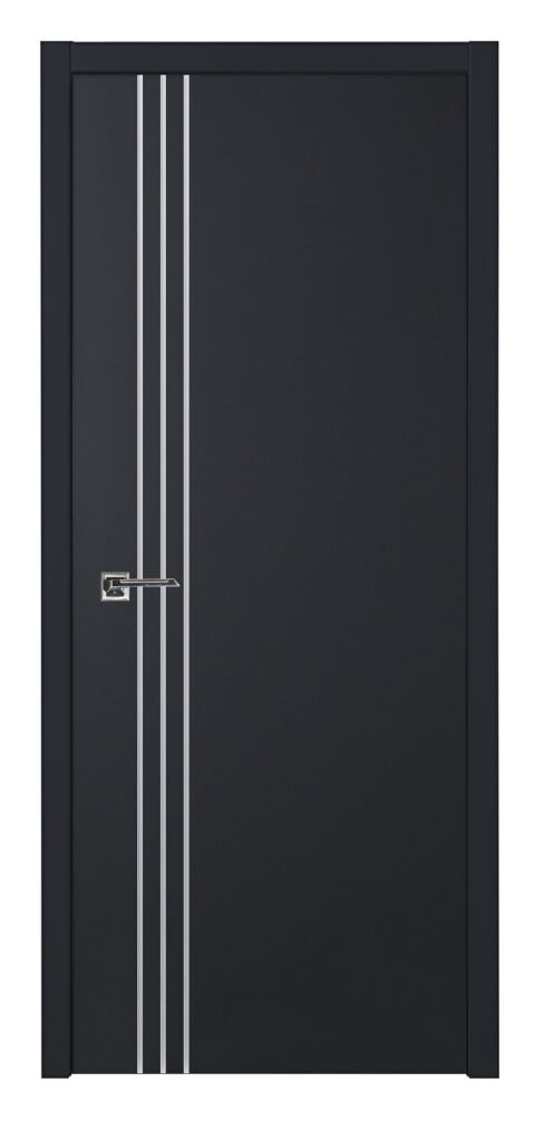 Nova Glam G Pro 004 Soft Black Laminated Modern Interior Door - Single Door