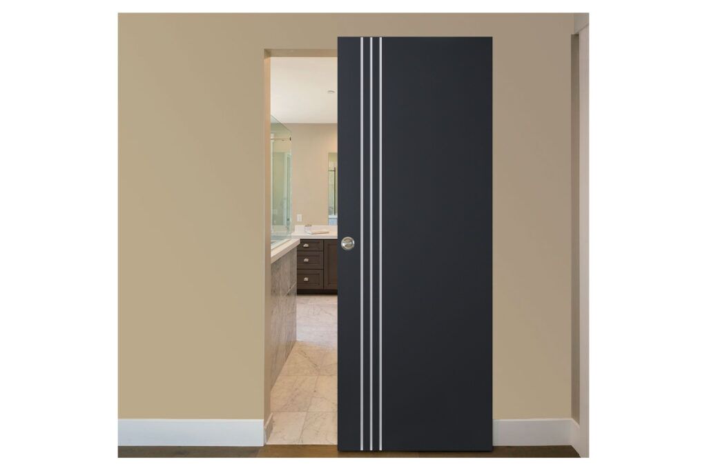 Nova Glam G Pro 004 Soft Black Laminated Modern Interior Door - Magic Door