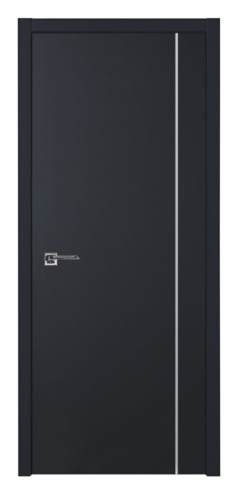 Nova Glam G Pro 005 Soft Black Laminated Modern Interior Door - Single Door