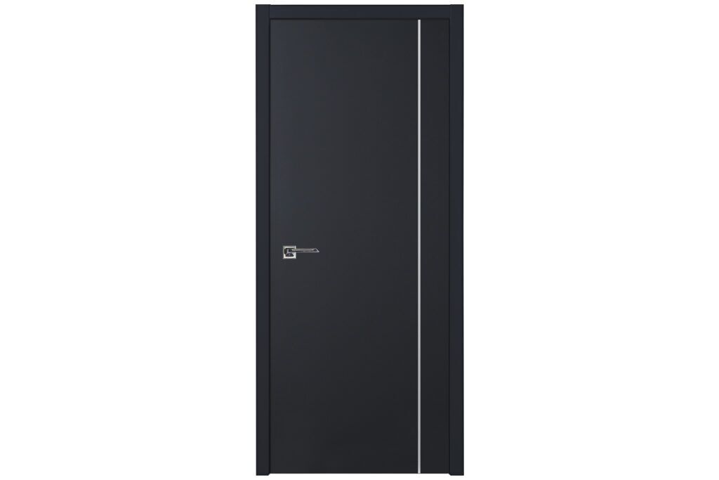 Nova Glam G Pro 005 Soft Black Laminated Modern Interior Door - Single Door