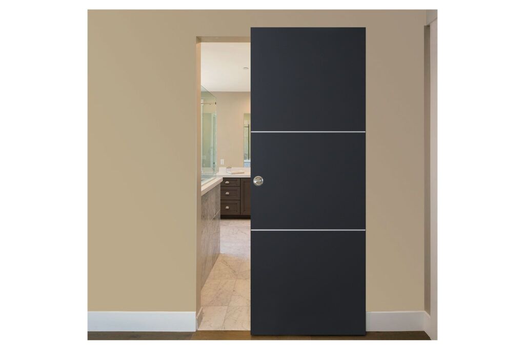 Nova Glam G Pro 006 Soft Black Laminated Modern Interior Door - Magic Door