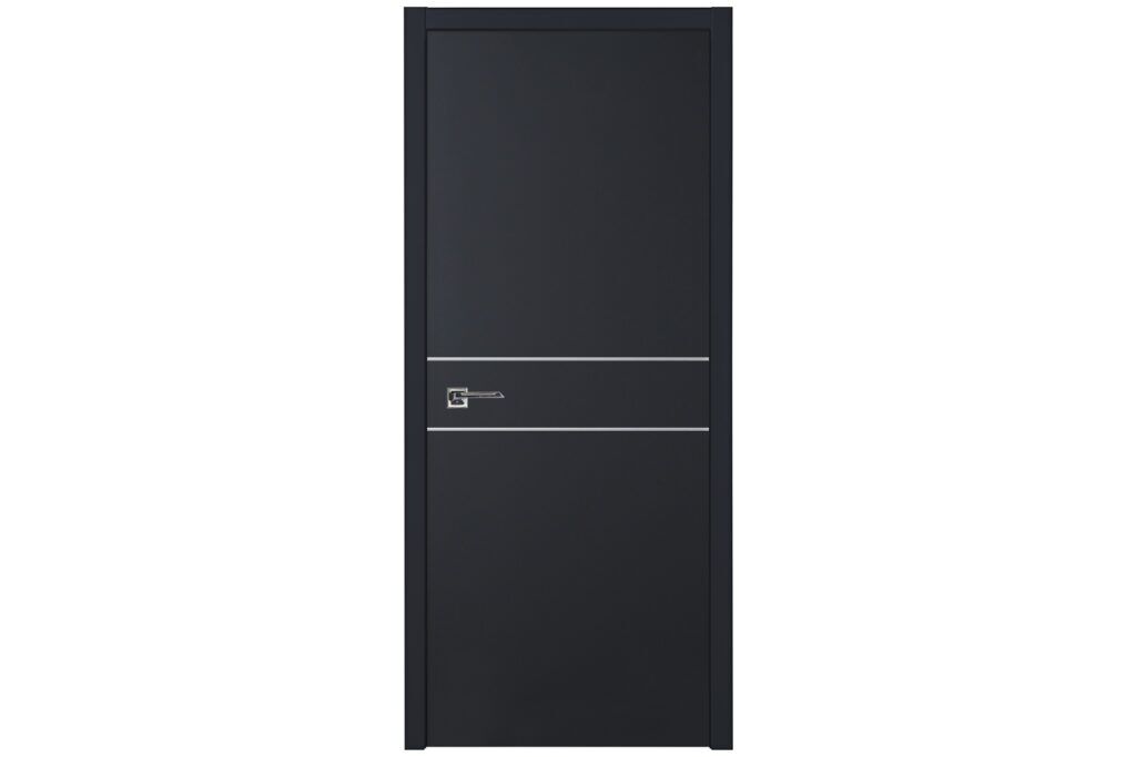 Nova Glam G Pro 008 Soft Black Laminated Modern Interior Door - Single Door