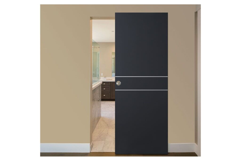 Nova Glam G Pro 008 Soft Black Laminated Modern Interior Door - Magic Door