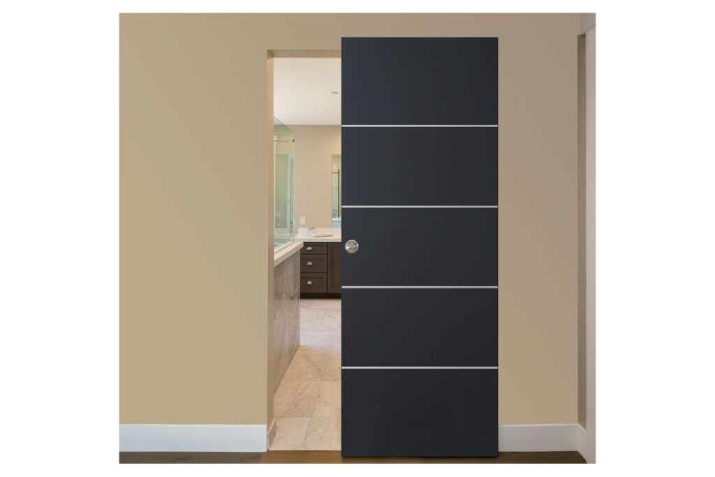 Nova Glam G Pro 010 Soft Black Laminated Modern Interior Door - Magic Door