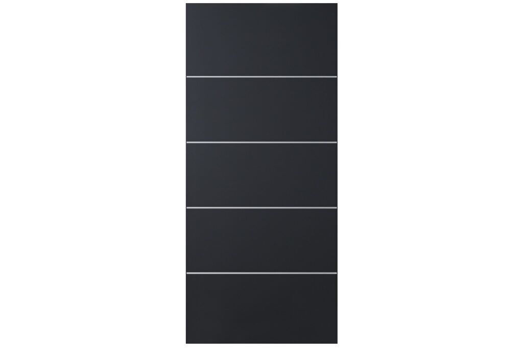 Nova Glam G Pro 010 Soft Black Laminated Modern Interior Door - Slab