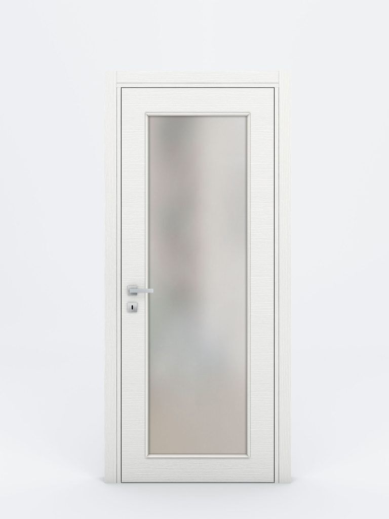 Nova Braga 1 Lite Bianco Matrix Laminated Modern Interior Door - Single Door