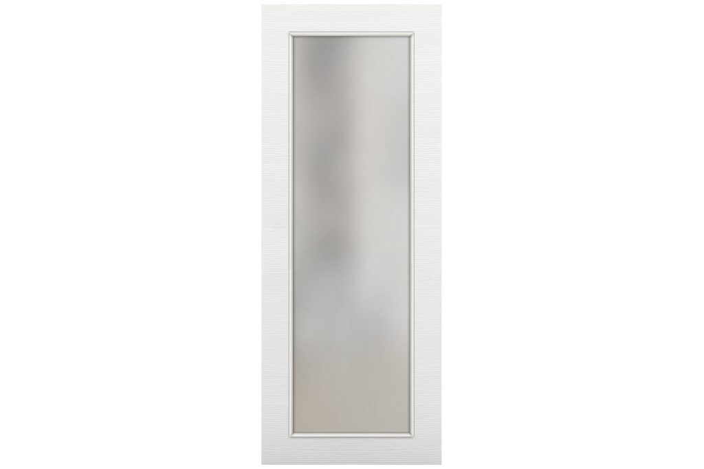 Nova Braga 1 Lite Bianco Matrix Laminated Modern Interior Door - Slab