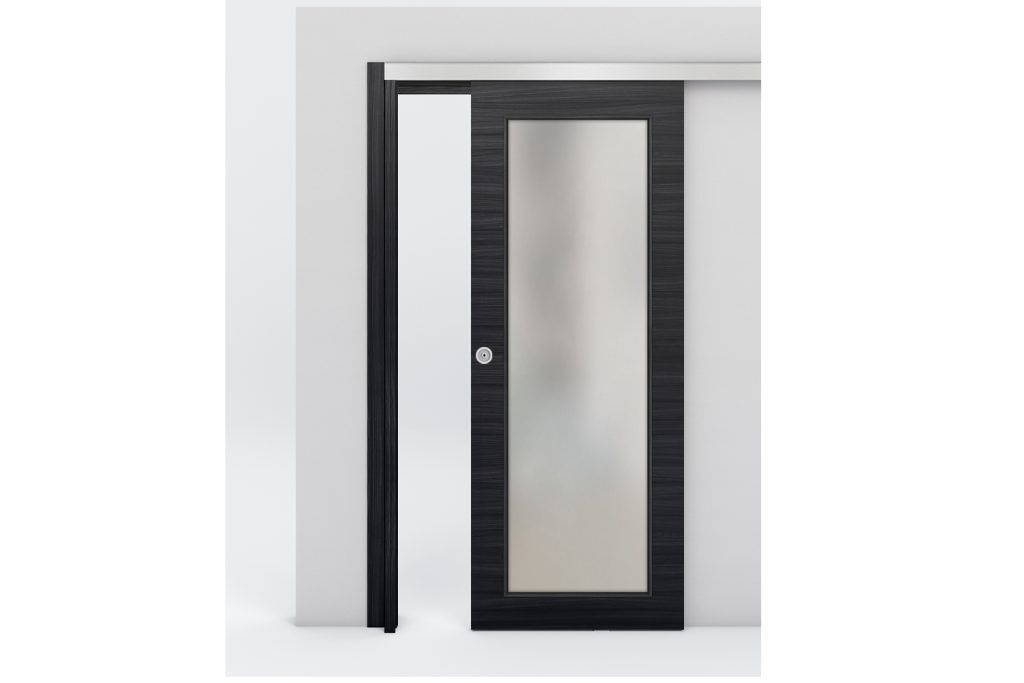 Nova Braga 1 Lite Blu Matrix Laminated Modern Interior Door - Bypass Door
