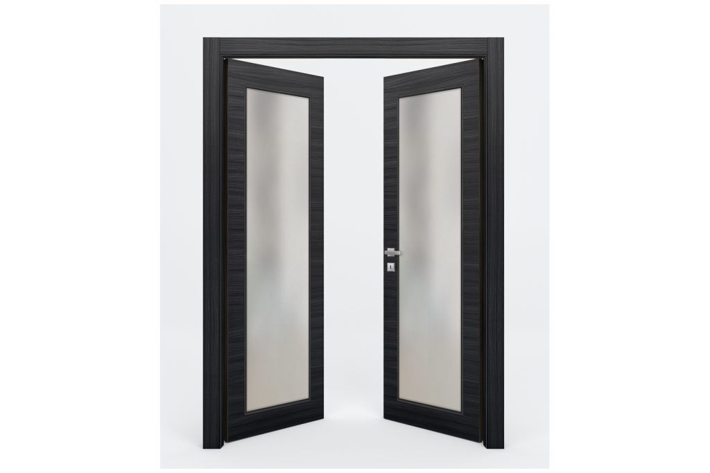 Nova Braga 1 Lite Blu Matrix Laminated Modern Interior Door - Double Door