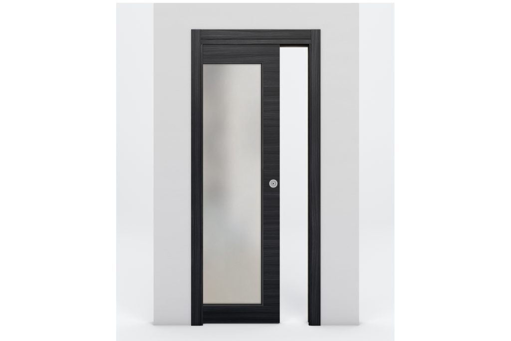 Nova Braga 1 Lite Blu Matrix Laminated Modern Interior Door - Single Pocket
