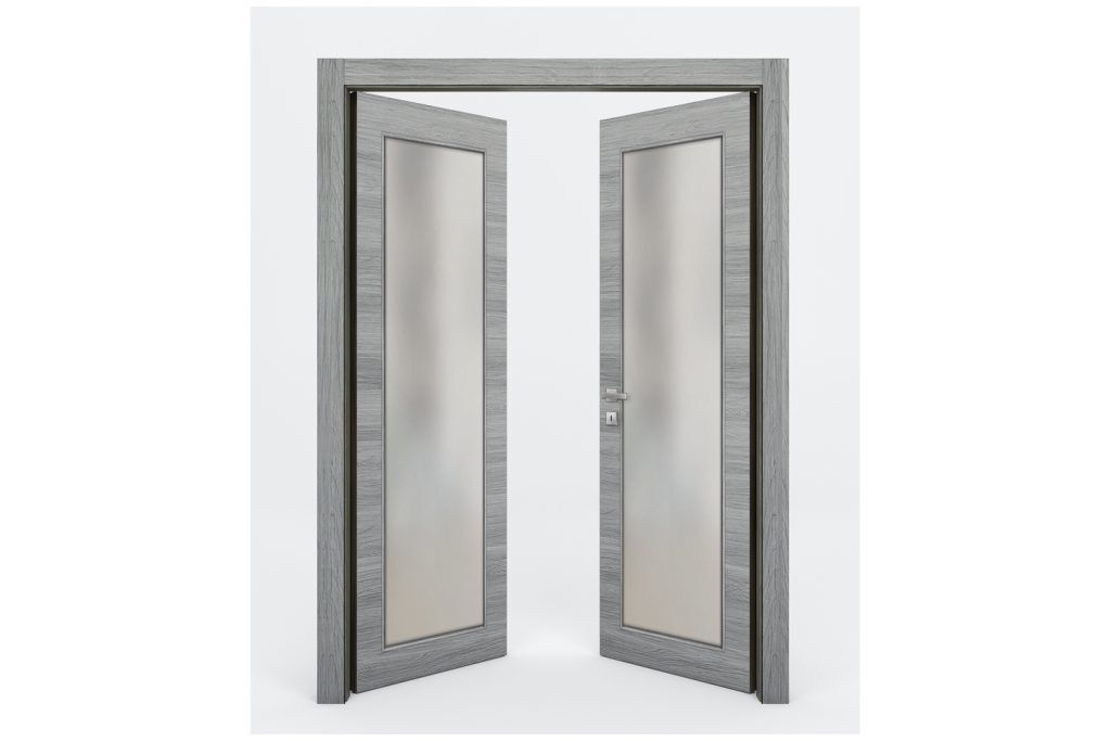 Nova Braga 1 Lite Olmo Matrix Laminated Modern Interior Door - Double Door