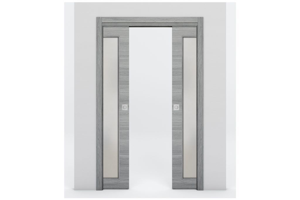Nova Braga 1 Lite Olmo Matrix Laminated Modern Interior Door - Double Pocket