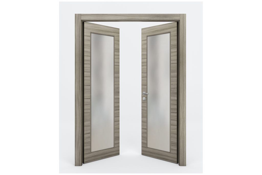 Nova Braga 1 Lite Palissandro Matrix Laminated Modern Interior Door - Double Door