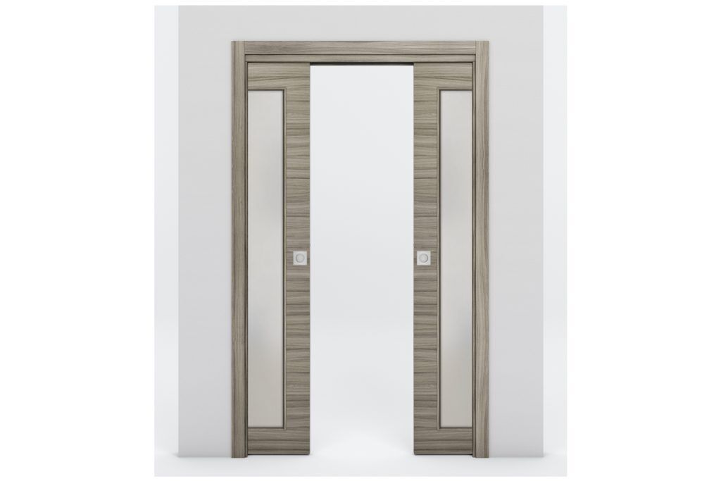 Nova Braga 1 Lite Palissandro Matrix Laminated Modern Interior Door - Double Pocket