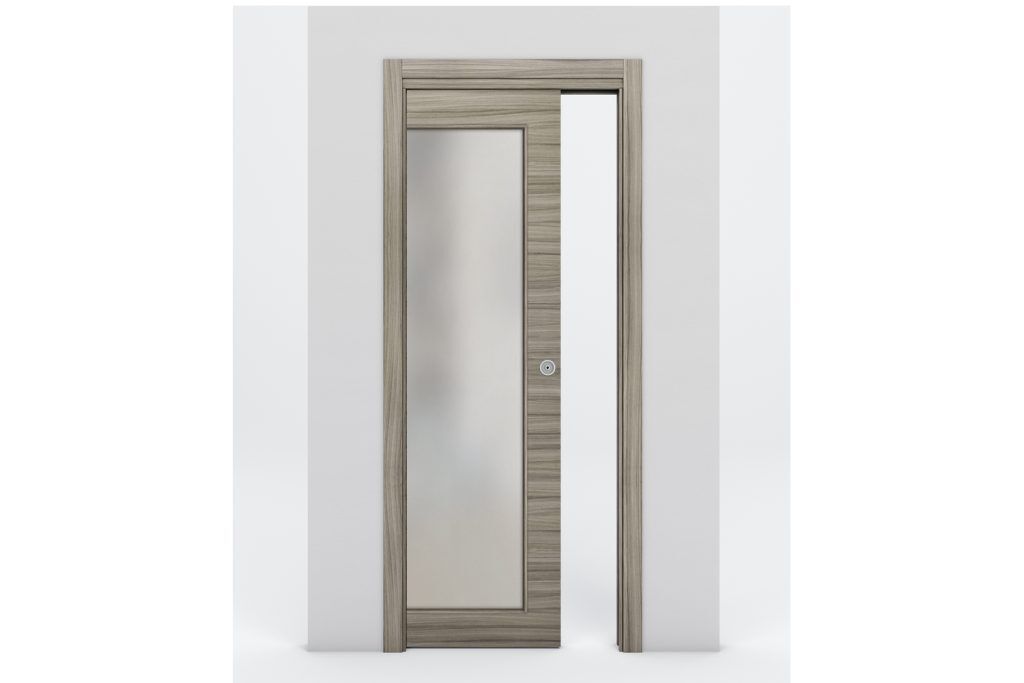 Nova Braga 1 Lite Palissandro Matrix Laminated Modern Interior Door - Single Pocket