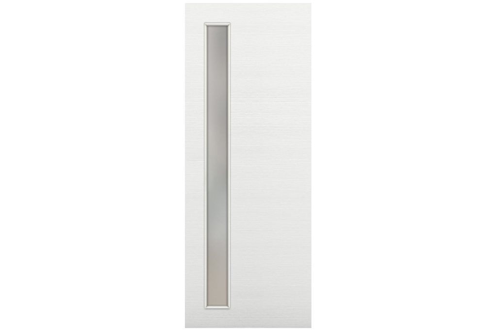 Nova Braga 1 Lite V Bianco Matrix Laminated Modern Interior Door - Slab