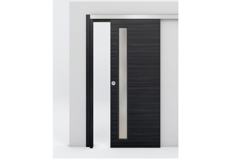 Nova Braga 1 Lite V Blu Matrix Laminated Modern Interior Door - Bypass Door