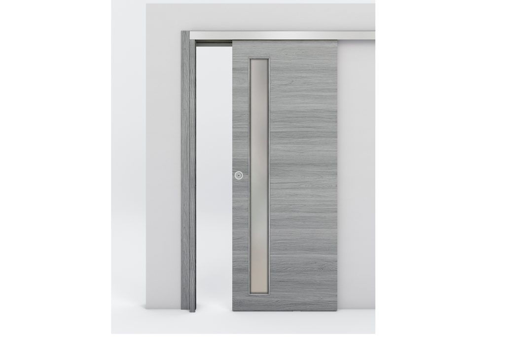 Nova Braga 1 Lite V Olmo Matrix Laminated Modern Interior Door - Bypass Door