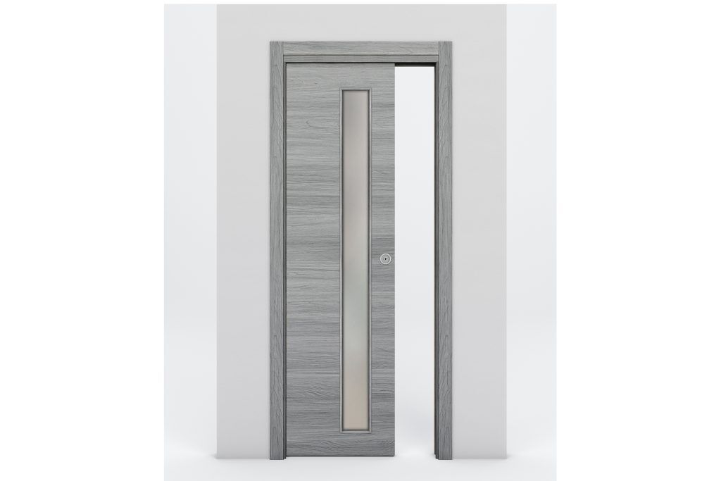 Nova Braga 1 Lite V Olmo Matrix Laminated Modern Interior Door - Single Pocket