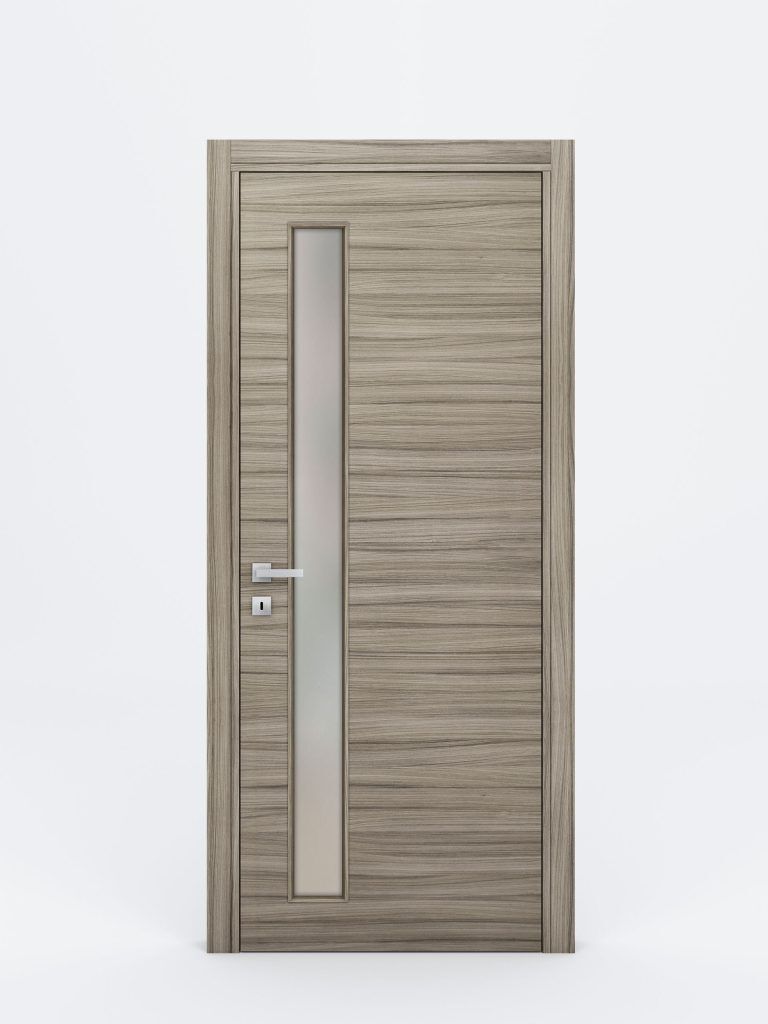 Nova Braga 1 Lite V Palissandro Matrix Laminated Modern Interior Door - Single Door