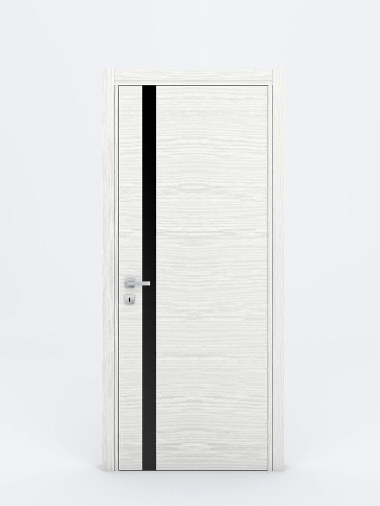 Nova Braga 1G Bianco Matrix Laminated Modern Interior Door - Single Door