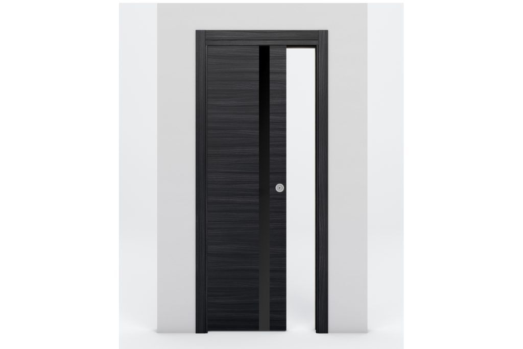 Nova Braga 1G Blu Matrix Laminated Modern Interior Door - Single Pocket