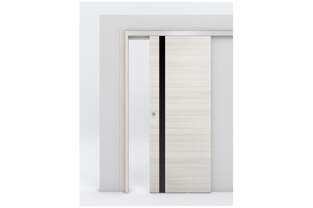 Nova Braga 1G Crema Matrix Laminated Modern Interior Door - Bypass Door