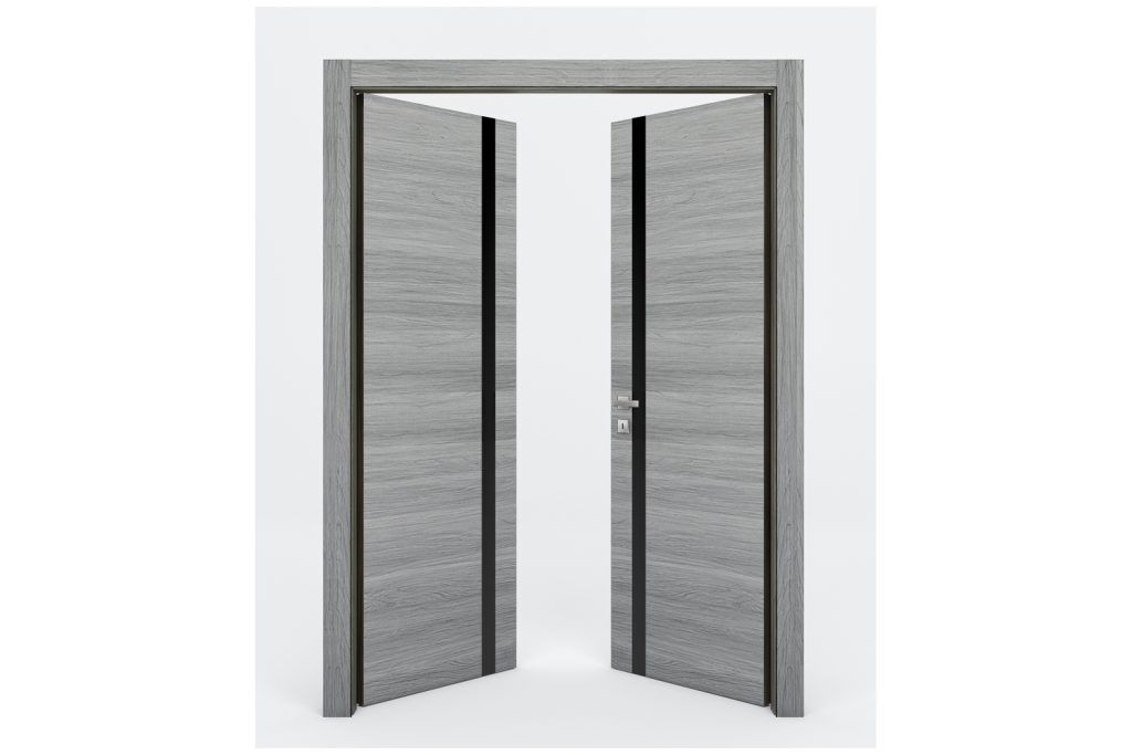 Nova Braga 1G Olmo Matrix Laminated Modern Interior Door - Double Door