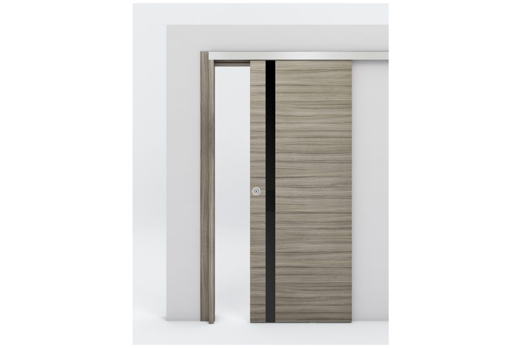 Nova Braga 1G Palissandro Matrix Laminated Modern Interior Door - Bypass Door
