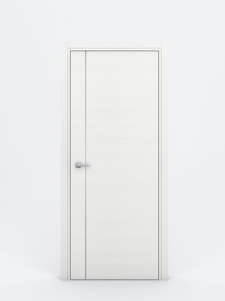 Nova Braga 1V Bianco Matrix Laminated Modern Interior Door - Single Door