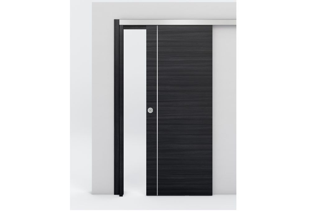 Nova Braga 1V Blu Matrix Laminated Modern Interior Door - Bypass Door