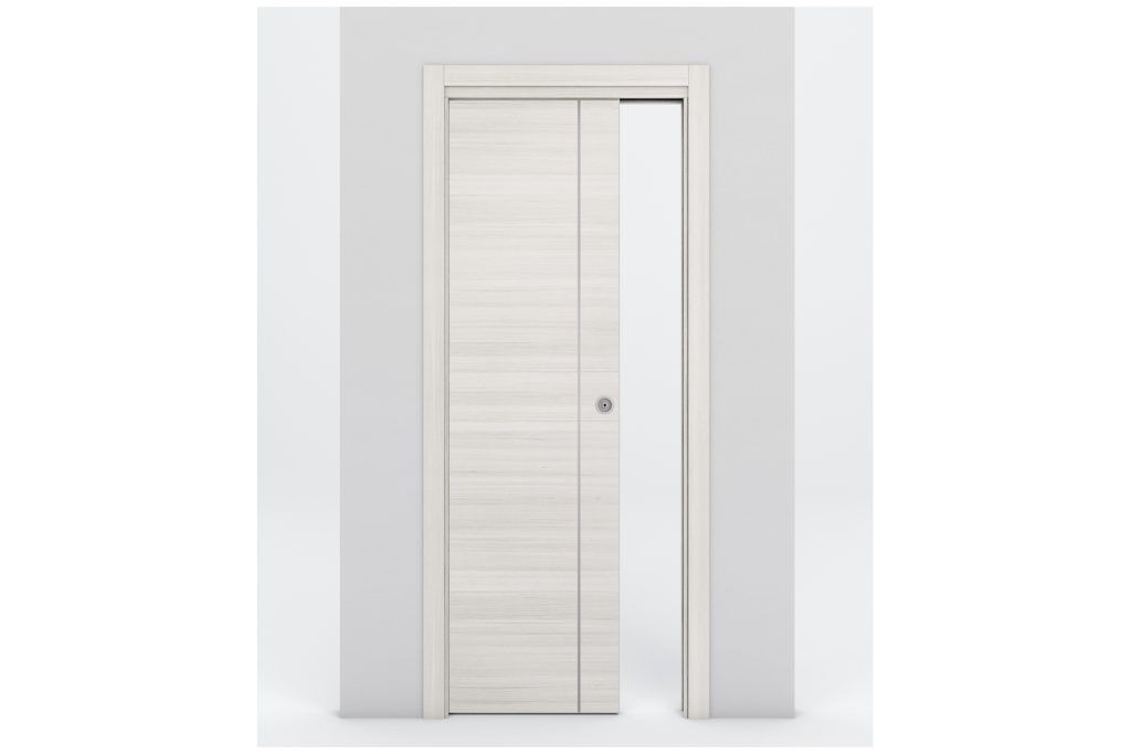 Nova Braga 1V Crema Matrix Laminated Modern Interior Door - Single Pocket